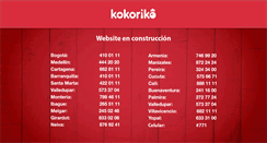 Desktop Screenshot of kokoriko.com.co